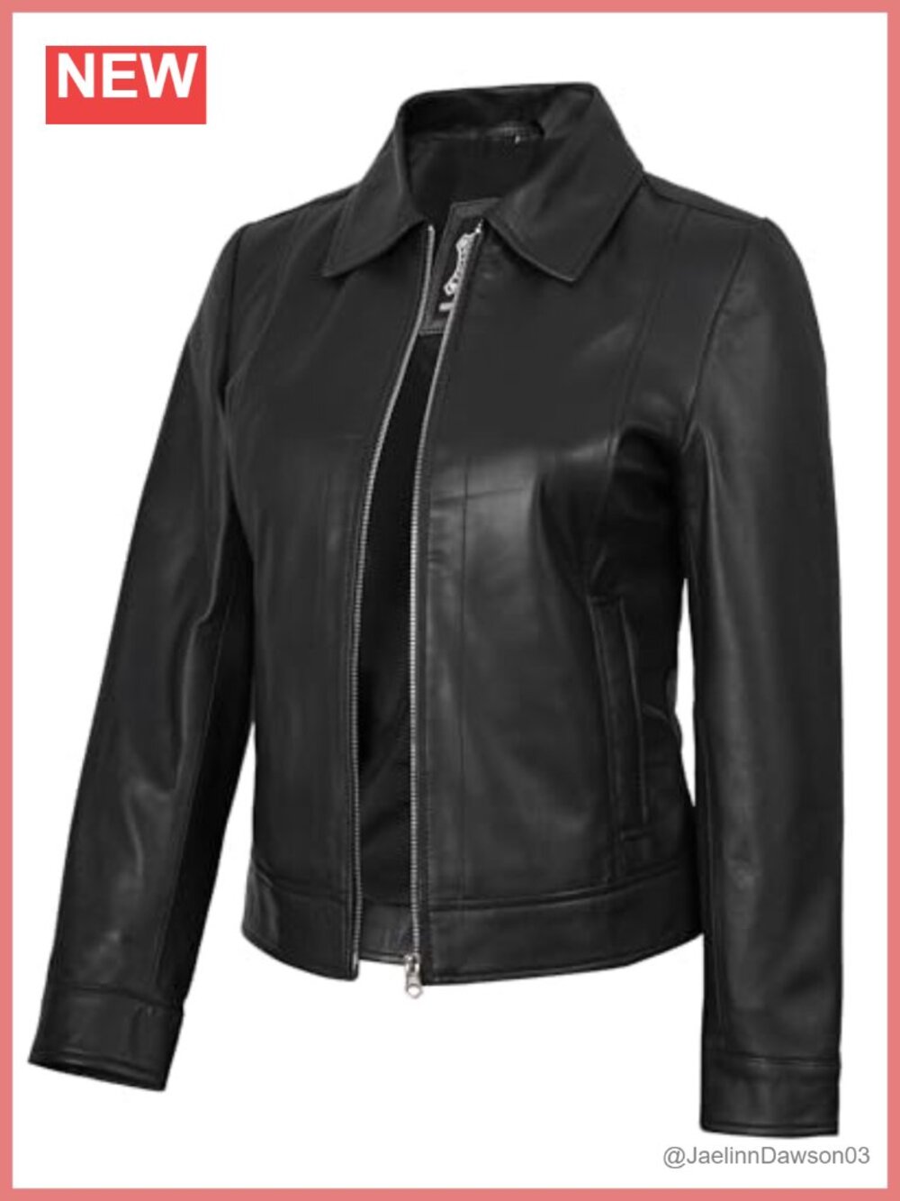 Real Lambskin Leather Vintage Style Jacket